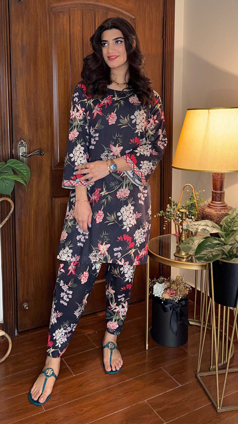 Cia - 2PC Printed Lawn Suit